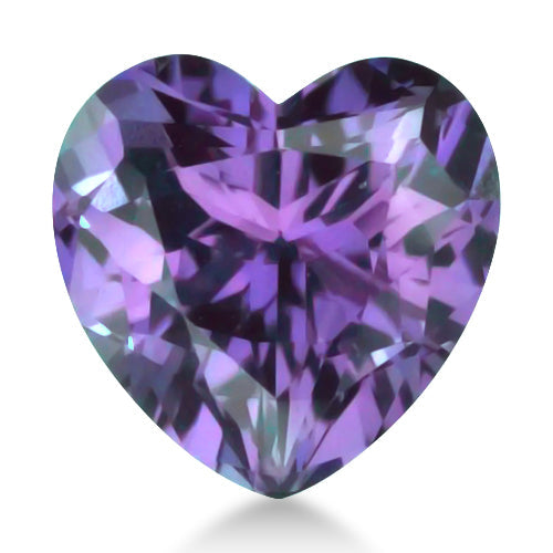 Heart shape Lab Created AAA Alexandrite Gemstone 4.5mm (0.50 ct)