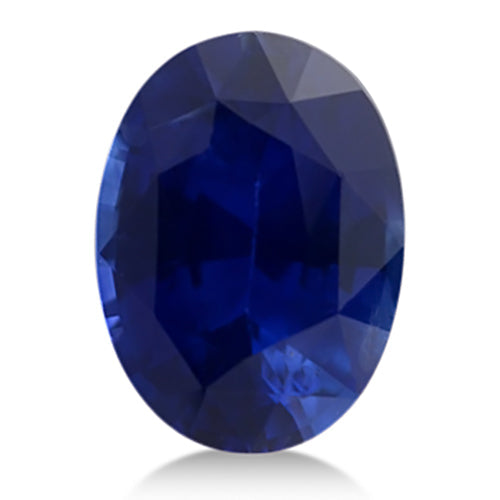 Oval shape Lab Created AAA Blue Sapphire Gemstone 9x7mm (2.60 ct)