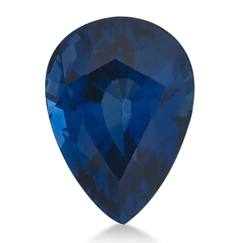 Pear shape Lab Created AAA Blue Sapphire Gemstone 7x5mm (0.90 ct)