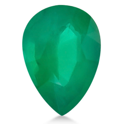 Pear shape Lab Created AAA Emerald Gemstone 4x3mm (0.20 ct)