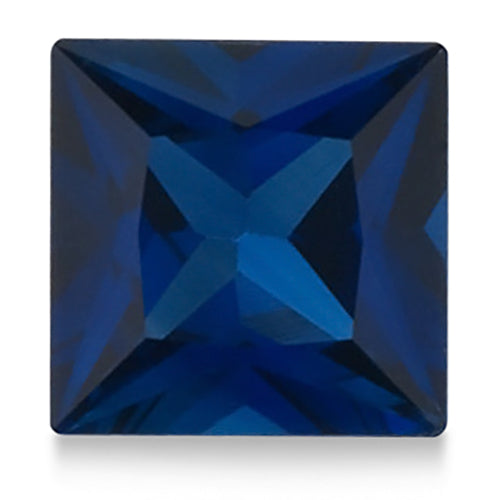 Princess shape Natural A Blue Sapphire Gemstone 9mm (4.40 ct)
