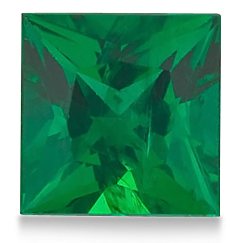 Princess shape Lab Created AAA Emerald Gemstone 10mm (6 ct)