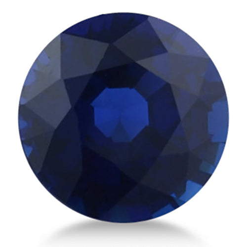 Round shape Natural AAA Blue Sapphire Gemstone 8mm (2.60 ct)
